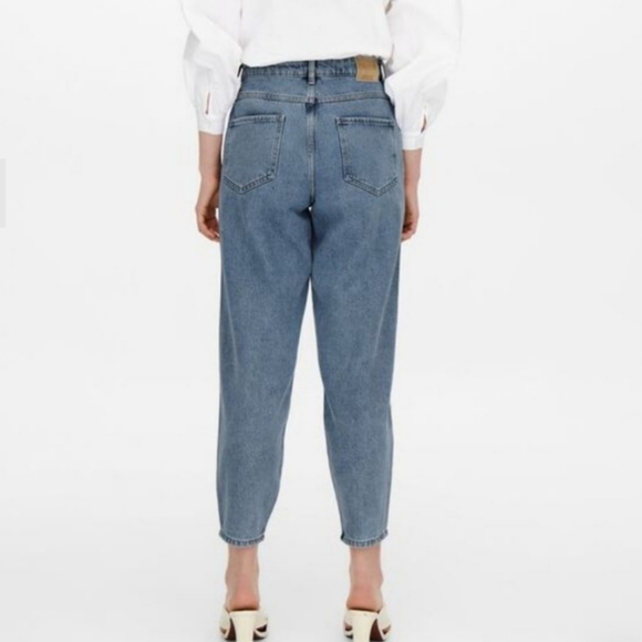 ONLY Onlverna Bomb  Balloon Baggy Jeans Light Blue Denim High Waist Size S / 32 - Picture 2 of 15